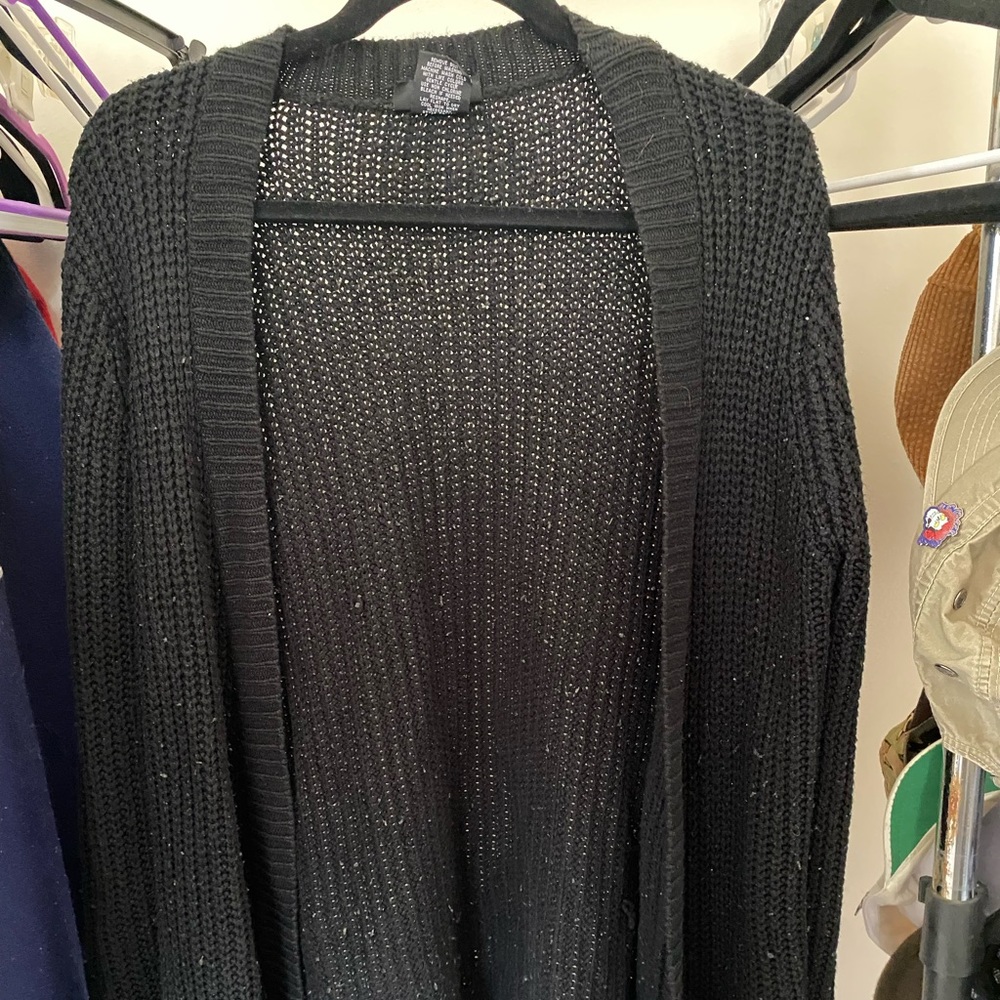 Long Black Cardigan